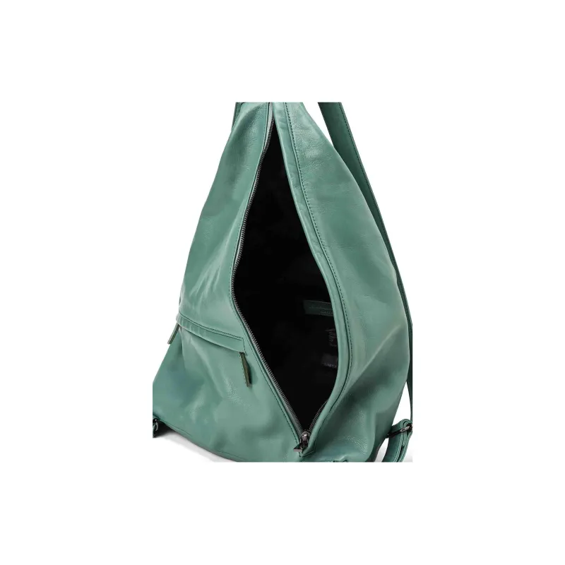Yohji Yamamoto Cow Leather Backpack Unisex Green-4