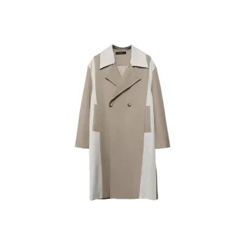 RAYSHOW Trench Coats Men