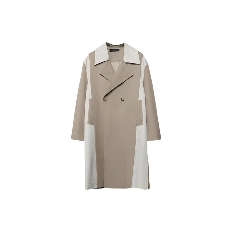 RAYSHOW Trench Coats Men-2