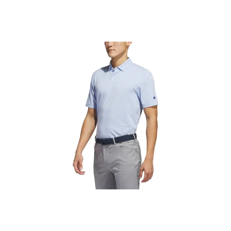 Adidas Polo Shirts Men Light Pink Blue-1
