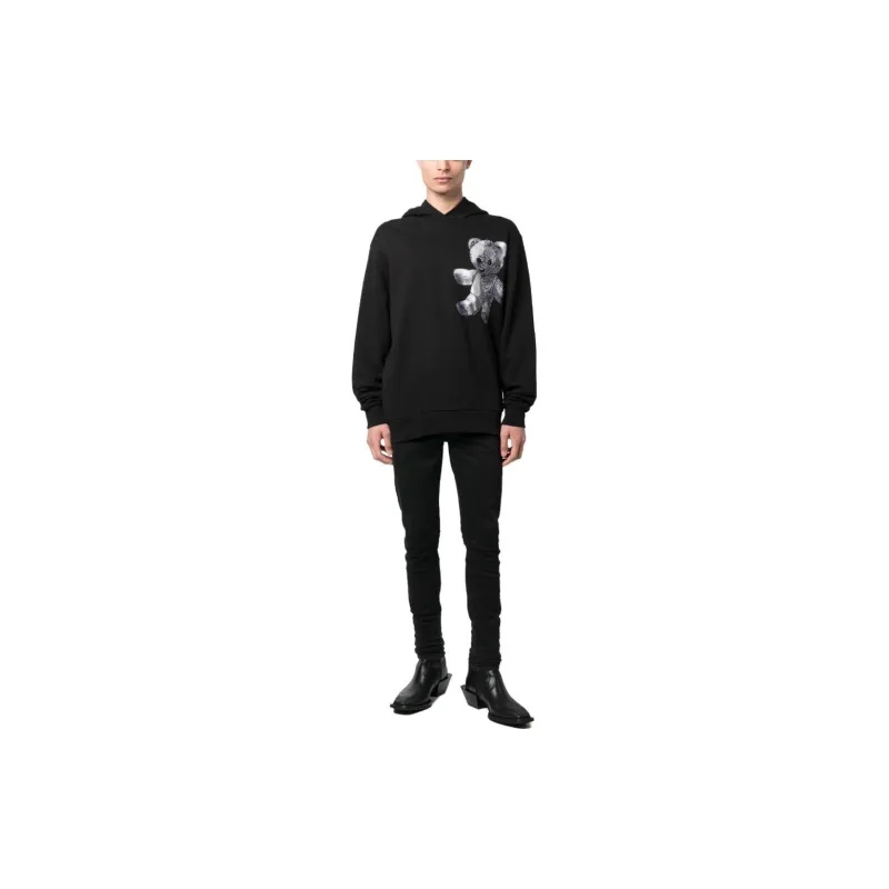 PHILIPP PLEIN Teddy Bear Paisley print Hoodie-1