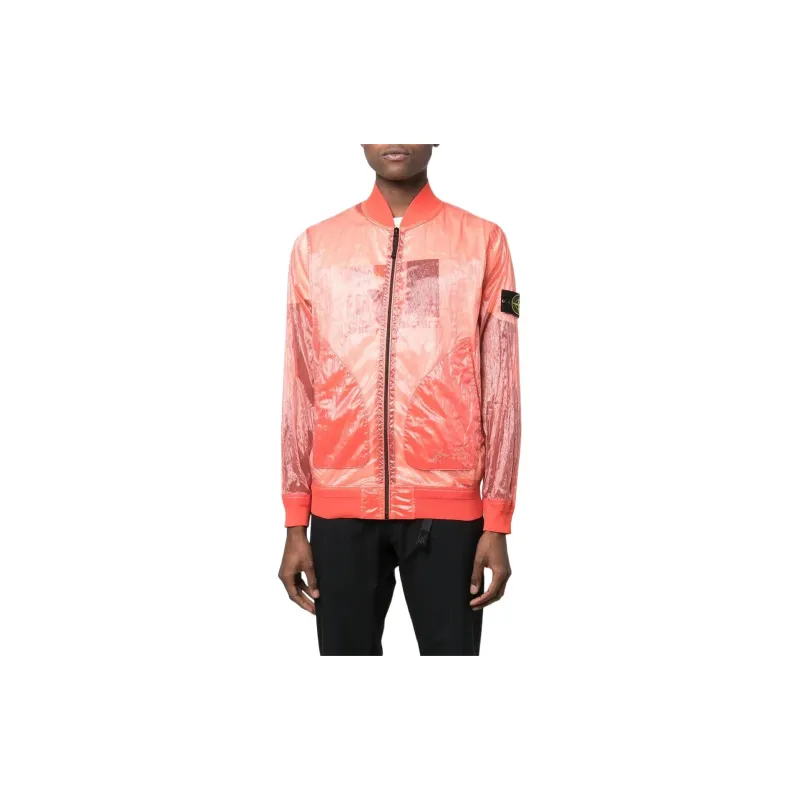 STONE ISLAND Logo-patch Bomber Jacket-1