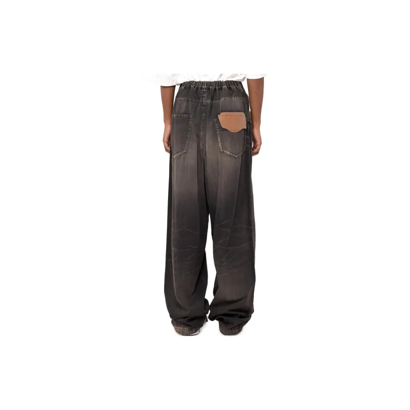 Maison Mihara Yasuhiro Washed Wide leg Jeans-3