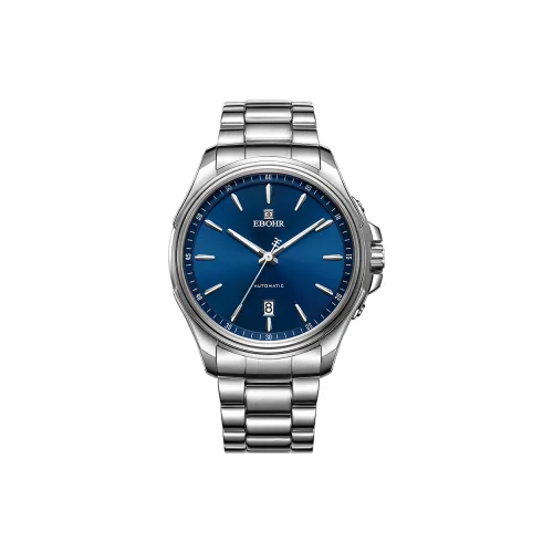 EBOHR 메커니컬 무브먼트 남성 익스플로러 컬렉션 중국 시계 43MM 블루
