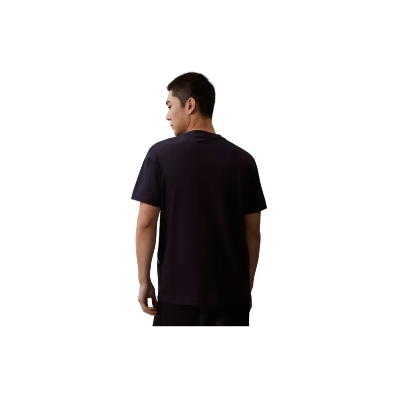 CK/Calvin Klein T Shirt Unisex Blue Print On Black Background-3