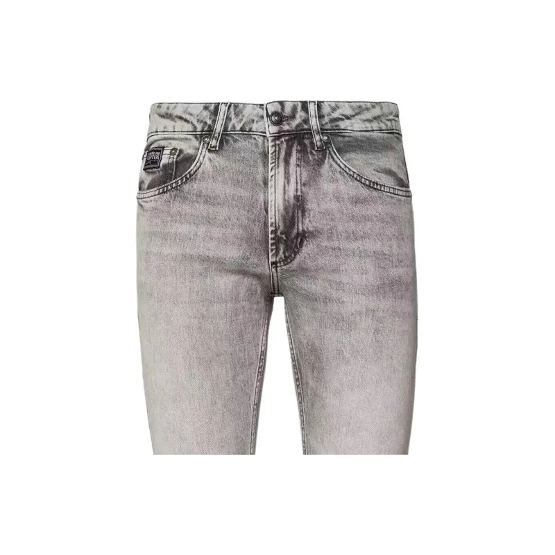 VERSACE JEANS COUTURE Logo Patch Straight Leg Jeans-5