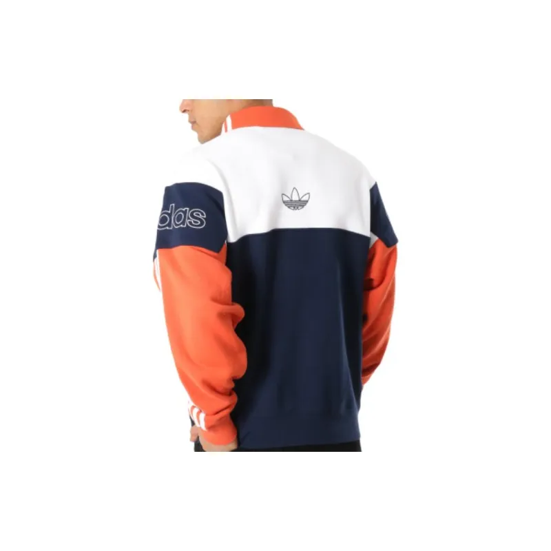 Adidas Originals Sweatshirt Unisex White Orange Royal Blue-3