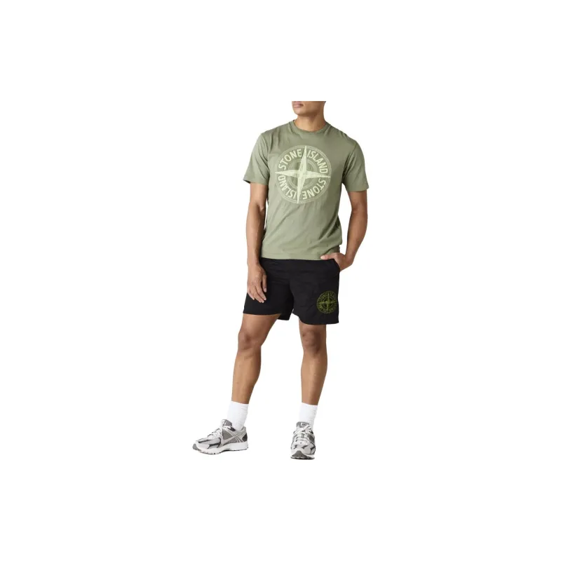STONE ISLAND Casual Shorts Men Black-1