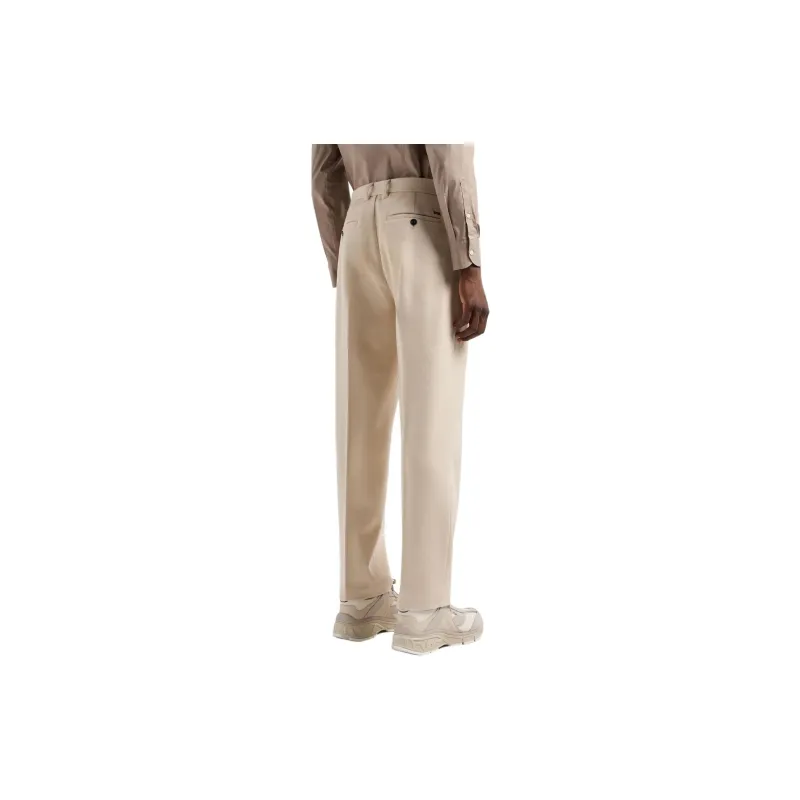 EMPORIO ARMANI Chinos In Virgin Wool-3