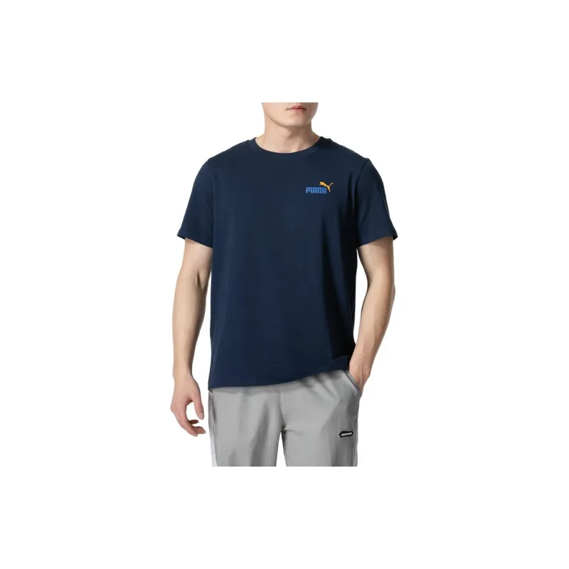 PUMA T Shirts Men Navy Blue-2
