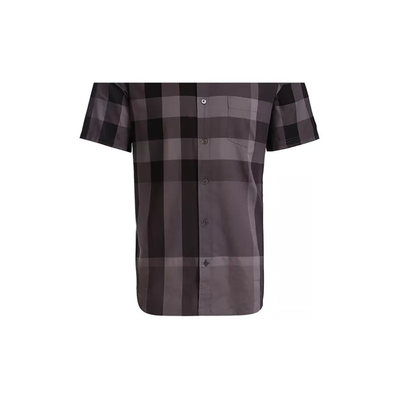 Burberry Shirts Men Gray-5