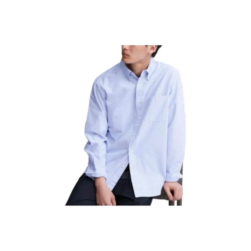UNIQLO Shirts Men Royal Blue-1