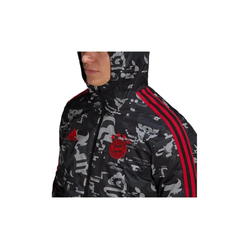 Adidas FC Bayern Puffer Jacket Men's Black-4