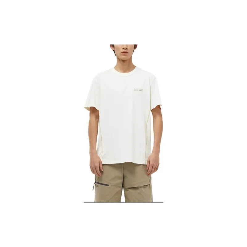 Skechers SS24 T-Shirt Men's Cream Beige White-2