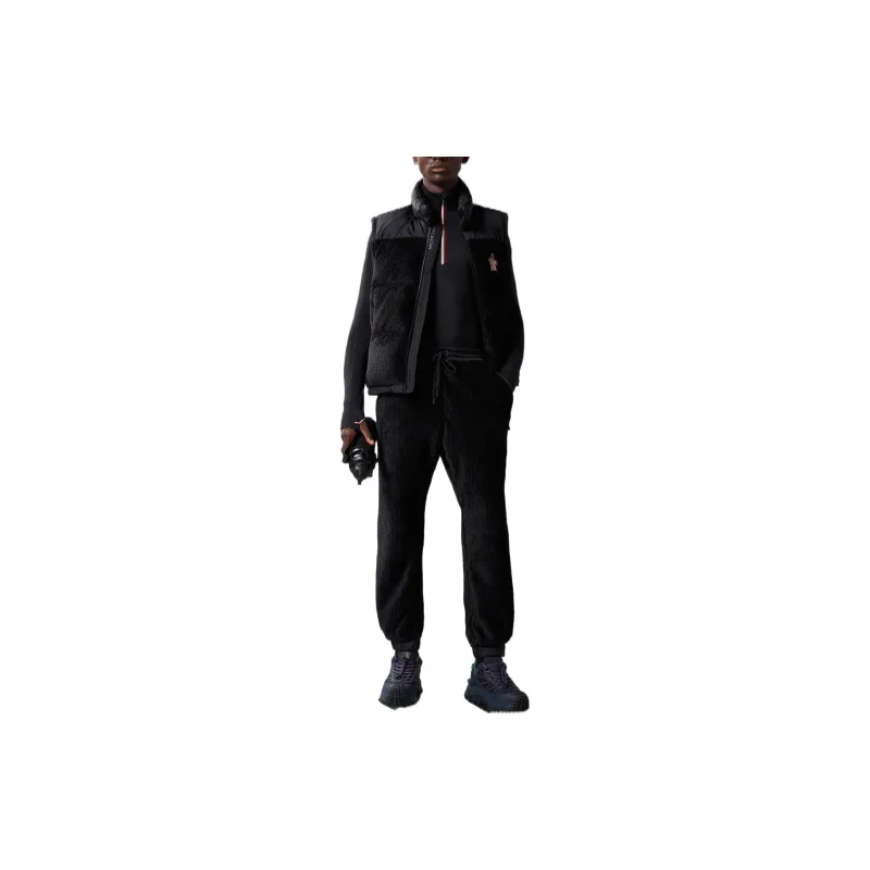 Moncler Logo-Detailed Straight Leg Pants-1