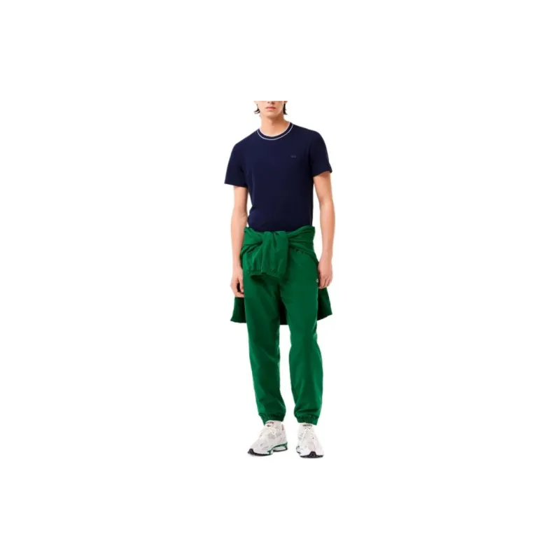 LACOSTE Crocodile appliqué Crew neck T shirt-1