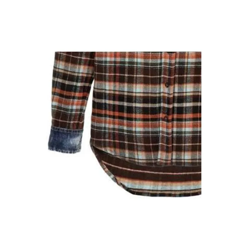 DSQUARED2 Denim details Check pattern Shirt-7