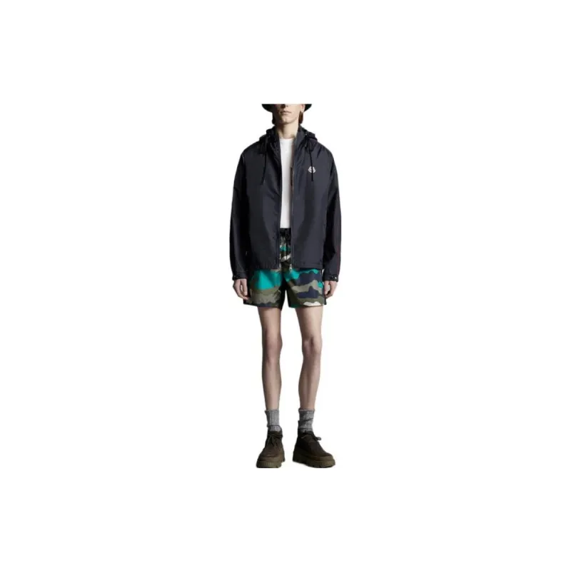 Moncler SS22 Casual Shorts Men Blue Camouflage-1