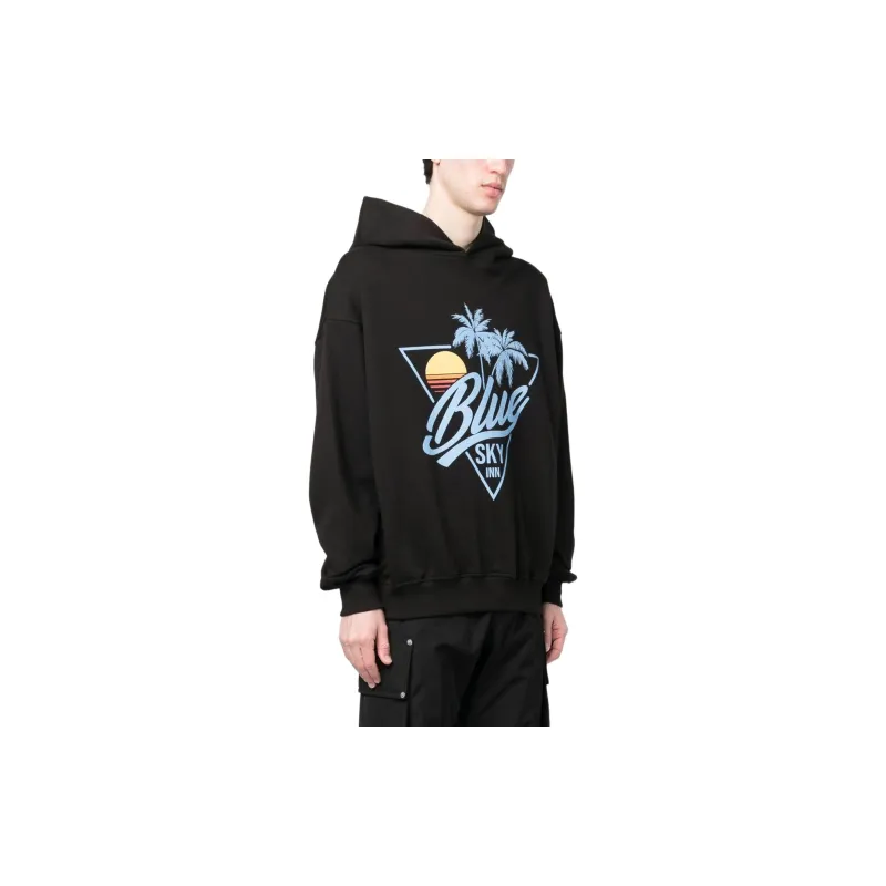 Blue Sky Inn Logo print Cotton Hoodie-3