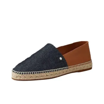 HERMES Joven Espadrilles Men's Black Brown