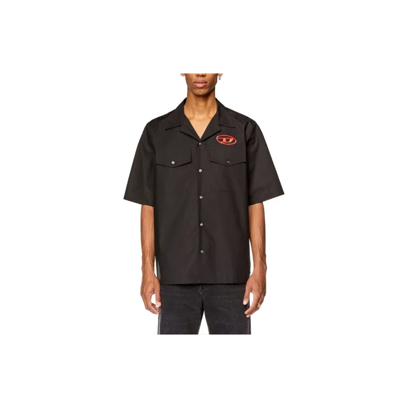 DIESEL Shirts Men Black-3