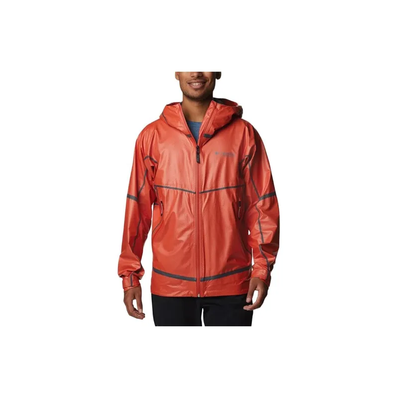 Columbia Windbreaker Jacket Men's Red-1