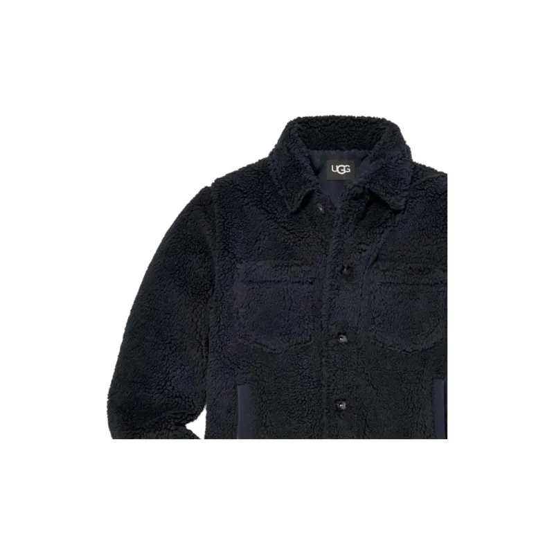UGG Janson Uggfluff Trucker Jacket Jackets Coats Men's Black-4