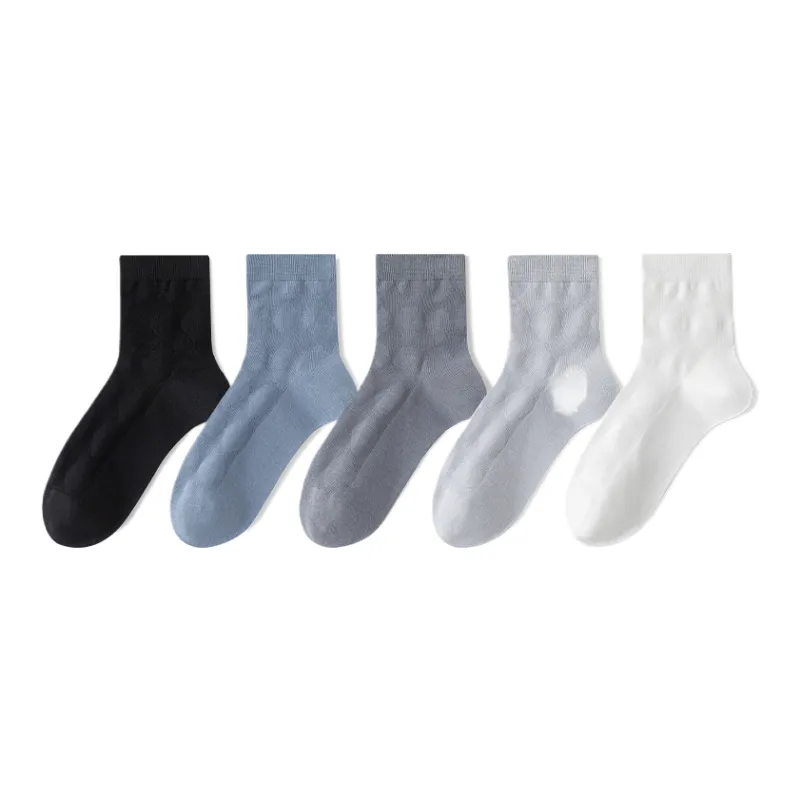 Lan Miao Mid Calf Socks Men's 5 Pack-2