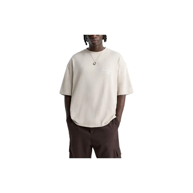 ZARA T-Shirts Men White-1