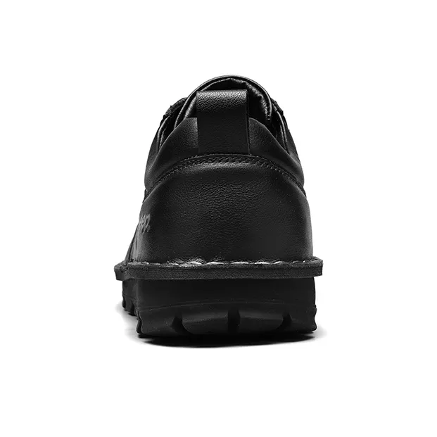 Jeep Dress Shoes Men Low Top Black/Brown-3
