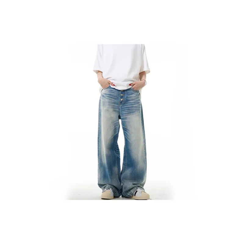 GBXM Jeans Unisex Washed Blue-3