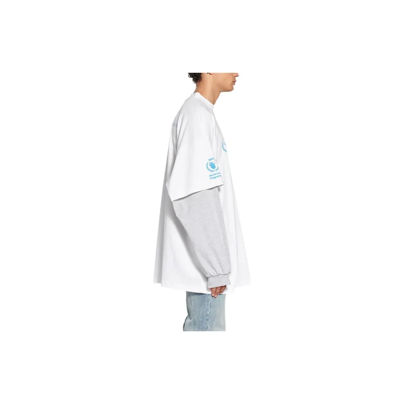 Balenciaga X WFP T Shirt Loose Fit Men's White-5