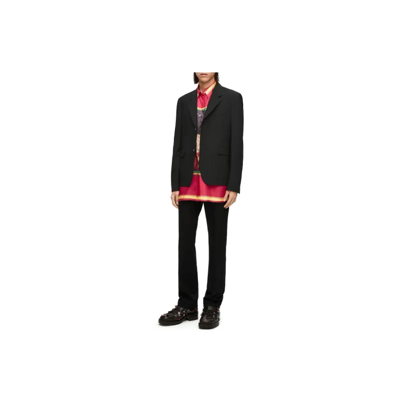 LOEWE SS23 Business Suits Men Black-1