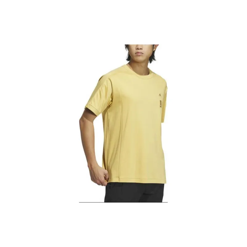 Adidas SS24 T Shirt Men's Yellow-3