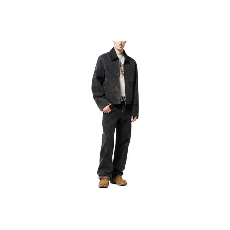 LOUIS VUITTON Damier Workwear Cotton Blouson-4