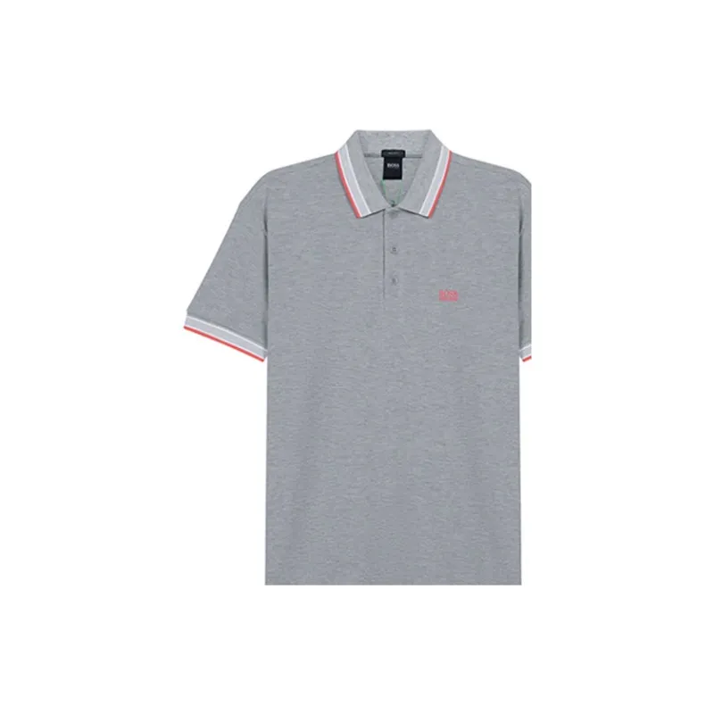 HUGO BOSS Polo Shirts Men Gray-5