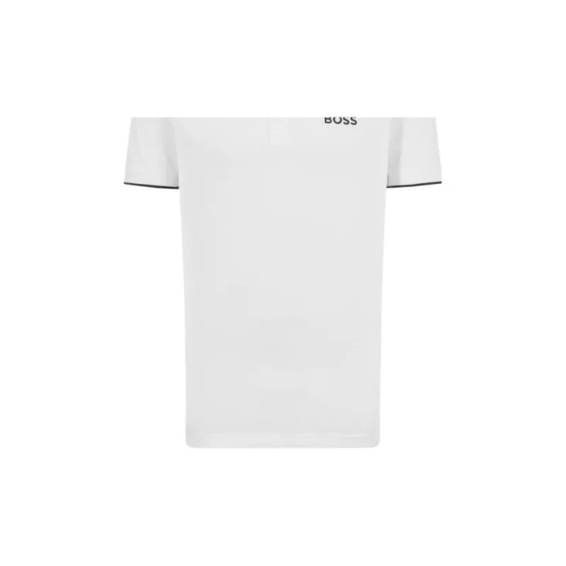HUGO BOSS SS23 Polo Shirts Men Blue With White Lettering-3