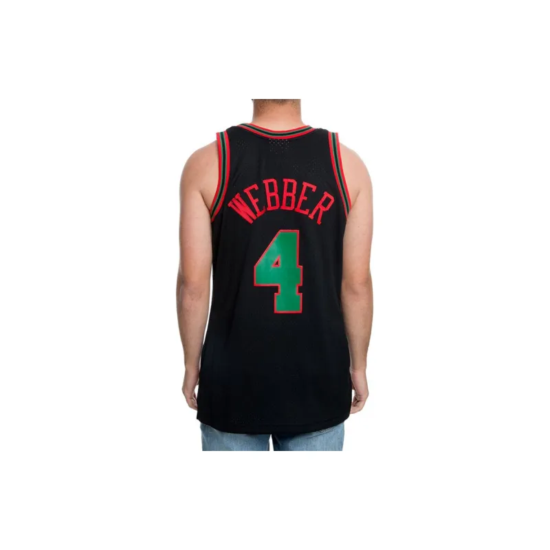 Mitchell Ness Basketball Jerseys Men Black-3