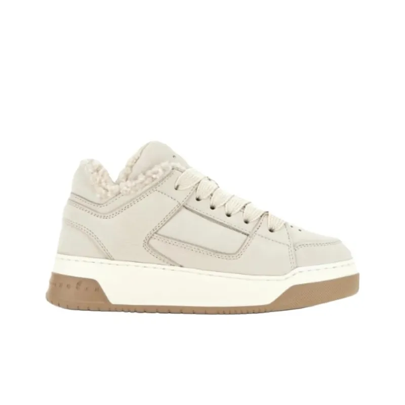 HOGAN H667 Faux shearling Leather Sneakers Women's-1
