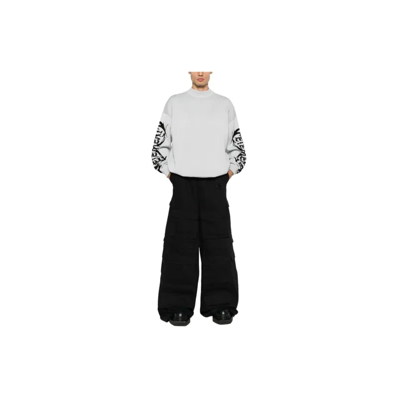 Vetements Logo print Merino Wool Jumper-1