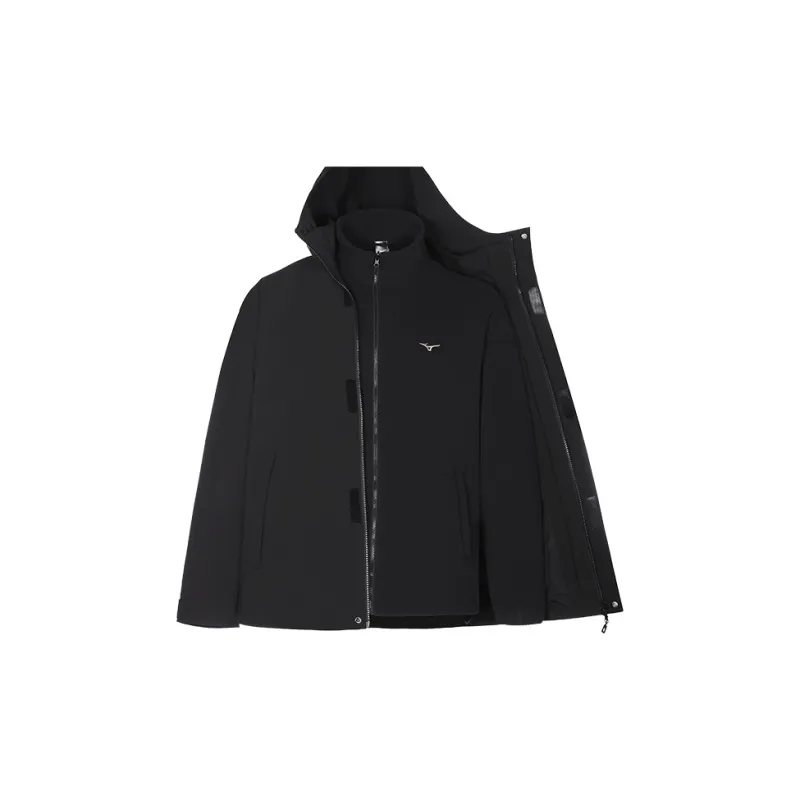 Mizuno ESSENTIAL Series Water Resistant Windproof Wear Resistant Warm Anti Static Windbreaker Jacket Unisex-2