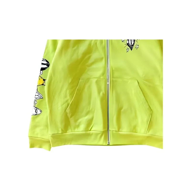 Chrome Hearts Sweatshirts Unisex Neon Green-4