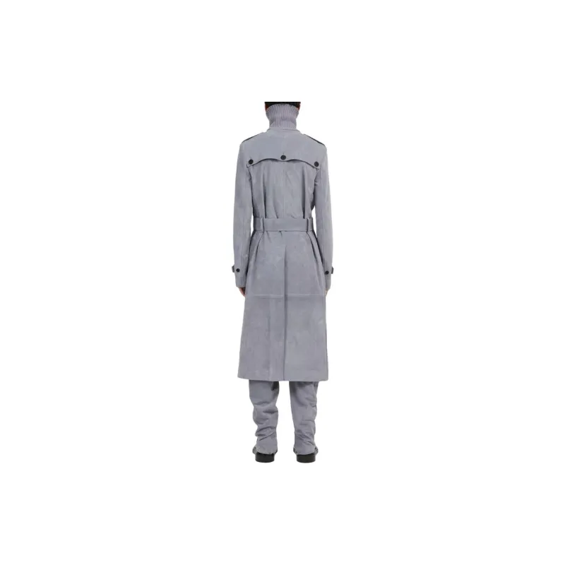 Ferragamo Leather Jackets Men Medium Gray-2