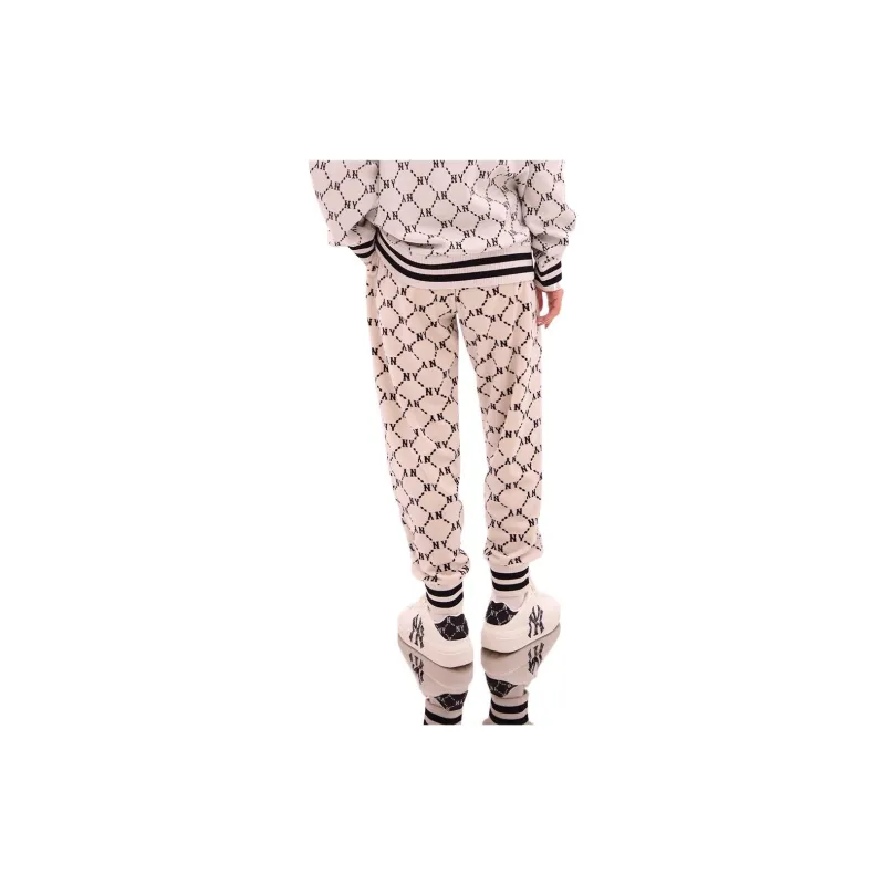 MLB Knitted Sweatpants Unisex Cream-2