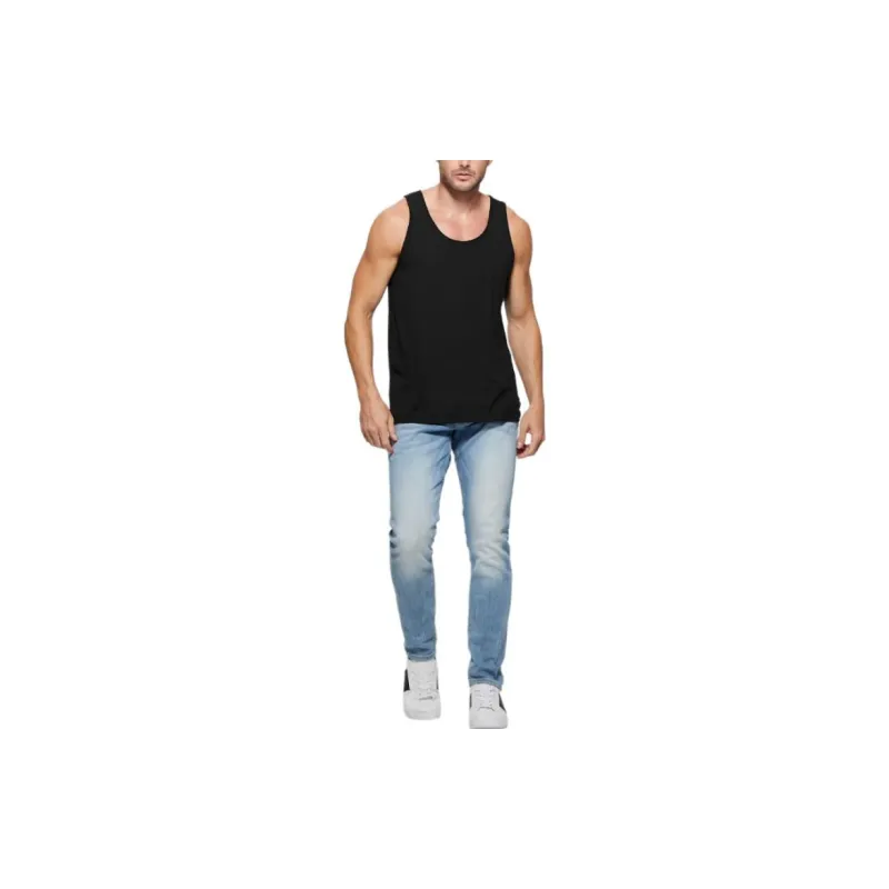 GUESS Tank Tops Men Black-1