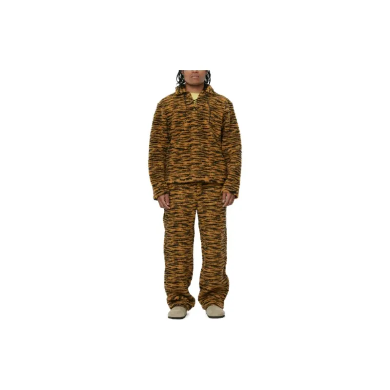 BODE Tiger print Lace up Jumper-1