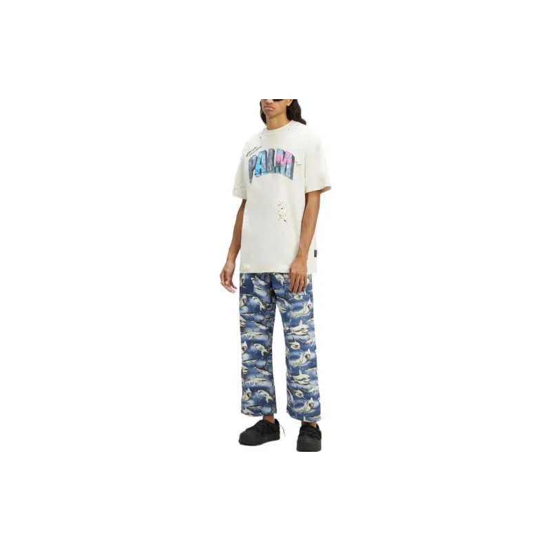 PALM ANGELS Palm Sign Print T shirt-4