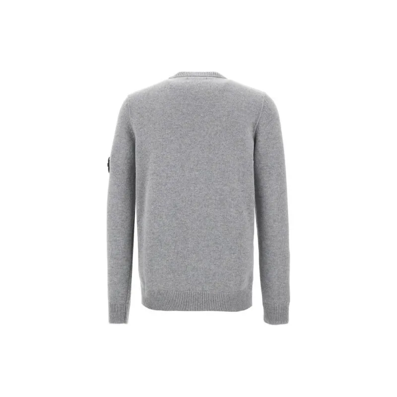 STONE ISLAND Logo Patch Crewneck Jumper-1