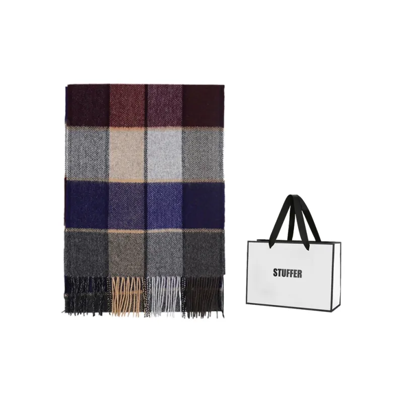 STUFFER 100% Pure Wool Knit Scarves Unisex-22