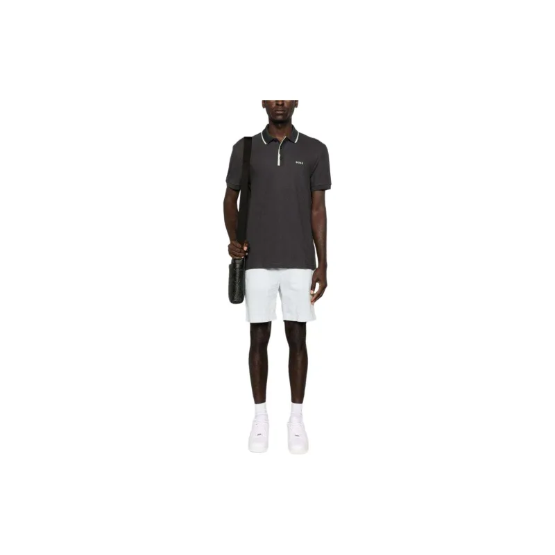 Boss Logo appliqué Cotton Polo Shirt-1
